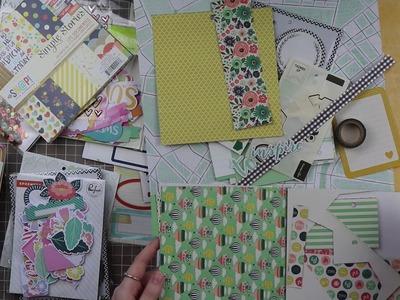 Make Scrapbooking Page Kits with Me!. Turning Leftovers into Mini Kits!