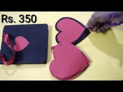 Valentine's day special minni scrapbook| valentine gift|2018 best valentine's special card2018