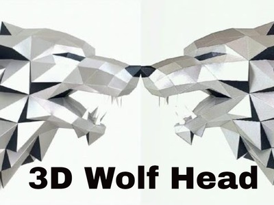 3D Wolf Head | Game of Thrones Dire Wolf head | Sculpting of the wolf's head | PAPER CRAFT 2018