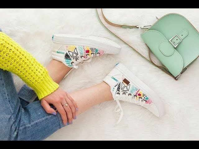 DIY Hand Embroidered sneakers Shoes