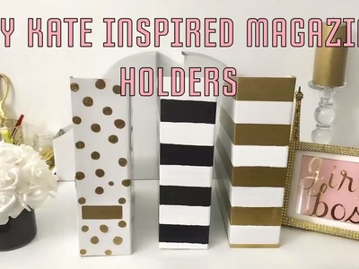 DIY Kate Spade Inspired Magazine Holders