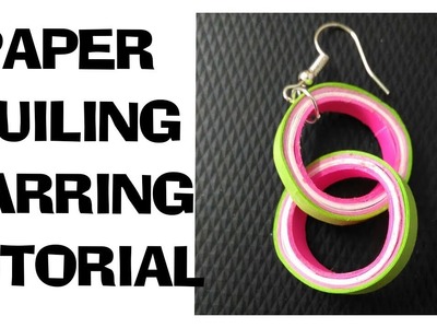 Easy Paper quiling earrings