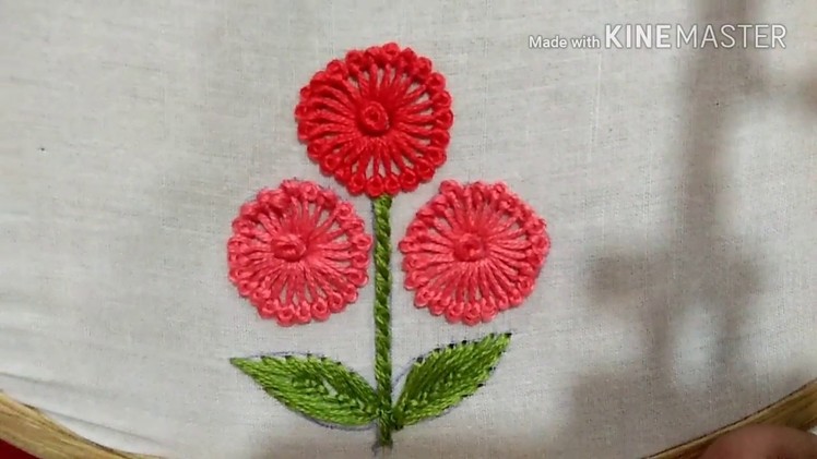 Hand Embroidery "Long French Knot" by EASY LEARNING BY ATIB