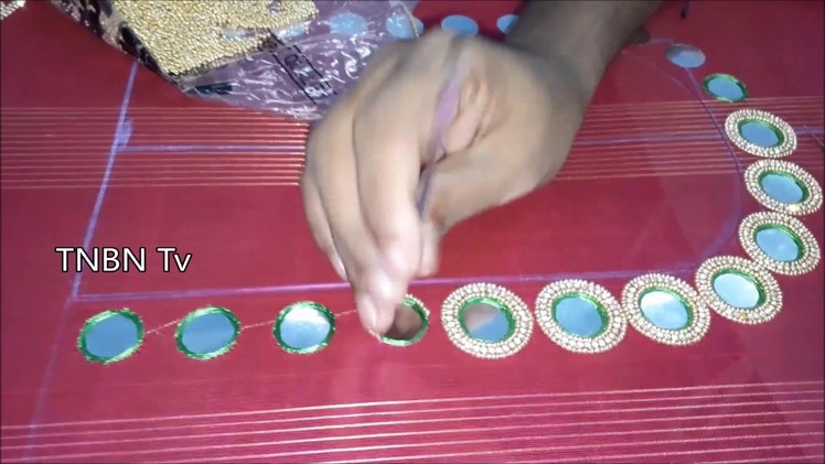 Hand embroidery tutorial for beginners | simple maggam work blouse designs | latest blouse designs
