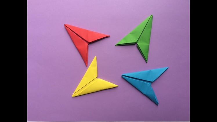 How to make a paper arrowhead | Origami Ninja Arrowhead Flying Flicker
