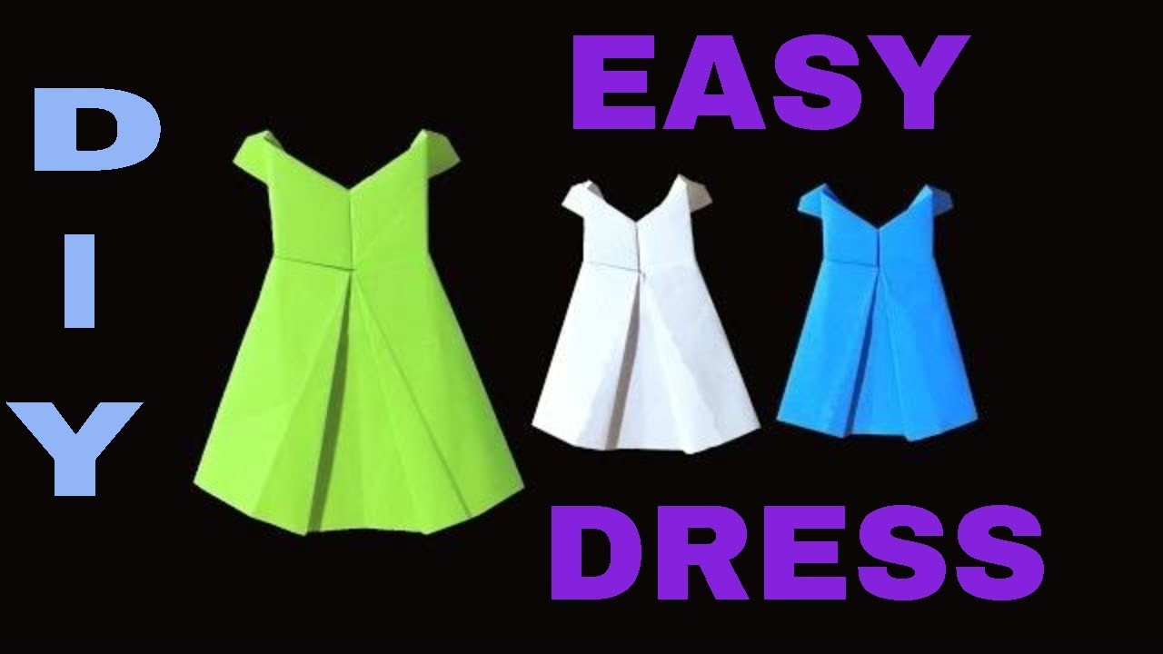 How to make a paper dress for kids diy
