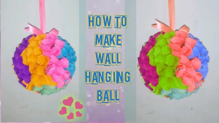 How to make a wall hanging ball!! DIY