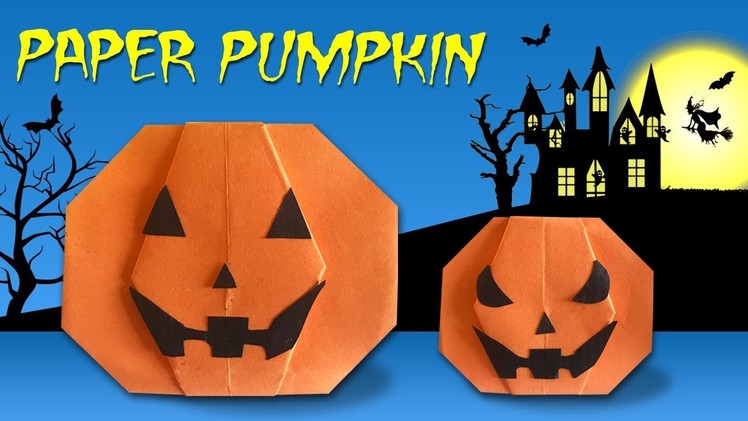 Make Paper PUMPKIN for Halloween (2018) ???????? Easy DIY Paper Crafts ???????? [4K]