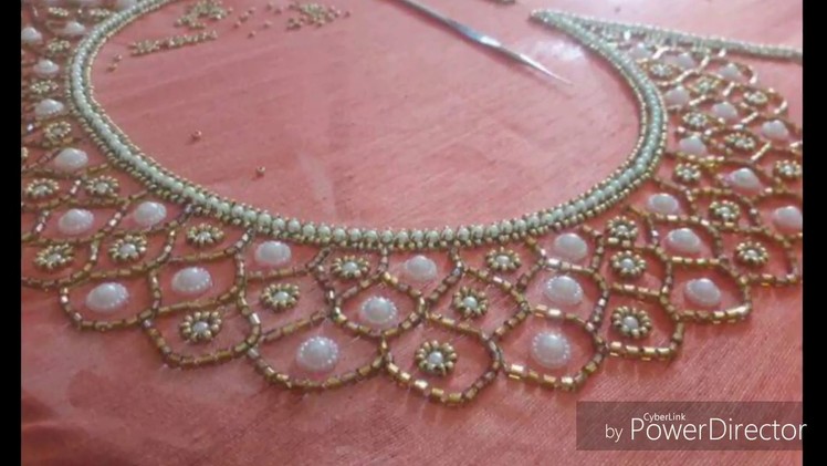 New  Hand embroidery. Neck designs for dresses and blouses