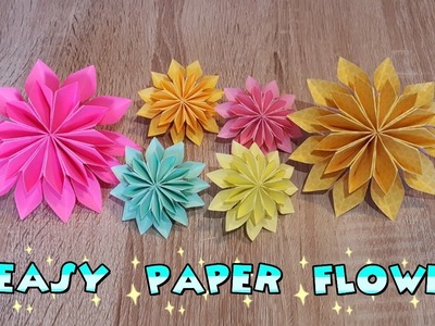 Süße Papierblumen.Easy Paper Flowers