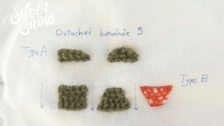 [프랑스 자수] 디테치드 버튼홀 스티치 detached buttonhole stitch, hand embroidery stitch tutorial