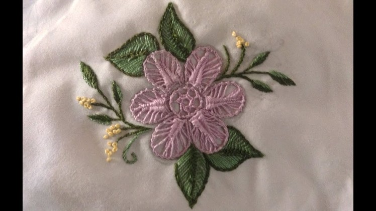 43-Hand Embroidery.Flower Embroidery.Brazilian embroidery
