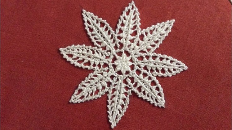 44-Hand Embroidery.Lace flower Embroiery