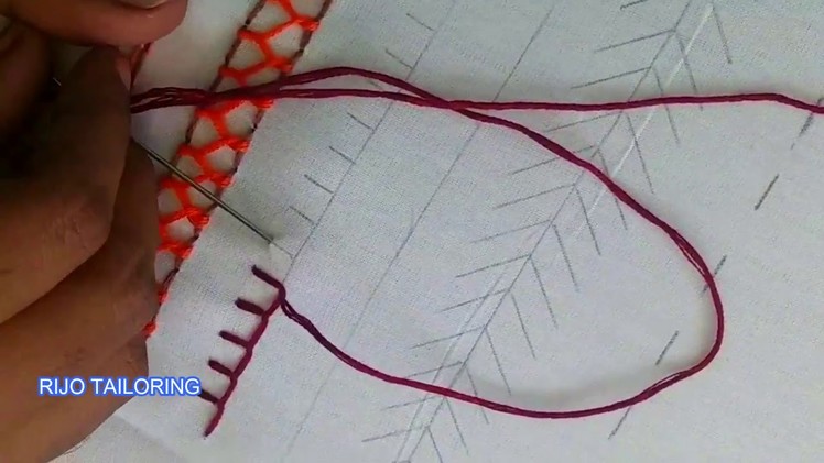 6 basic hand embroidery Stitches for beginners - part 03 | hand embroidery stitching