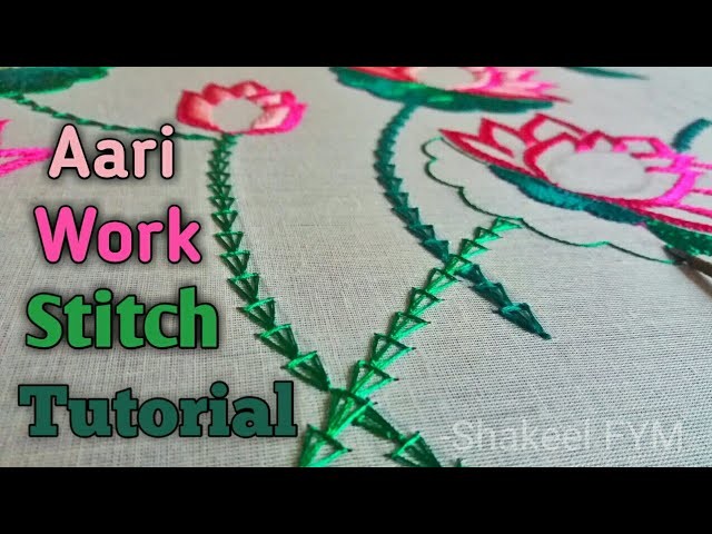 #AariWork  #AariWorkStitch
Aari Work Stitch Tutorial for beginners | Hand embroidery stitch tutorial