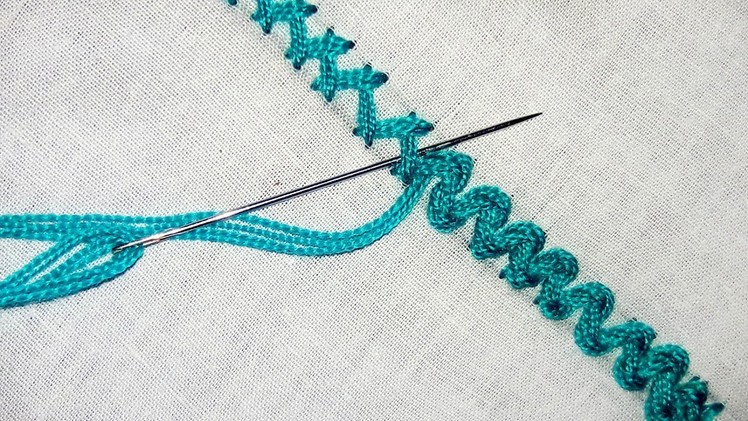 Basic embroidery Komal Stitch border design | Hand Embroidery Designs#37