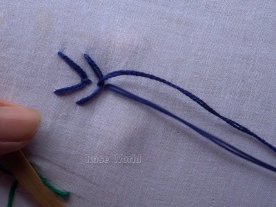 Basic Hand Embroidery Part - 57 | Fly Stitch