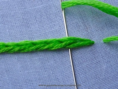 Basic Hand Embroidery Part - 62 | Heavy Chain Stitch