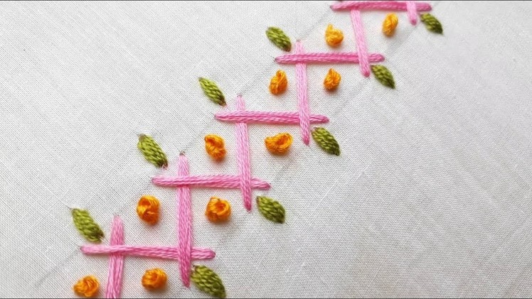 Basic stitch design | Hand embroidery border design
