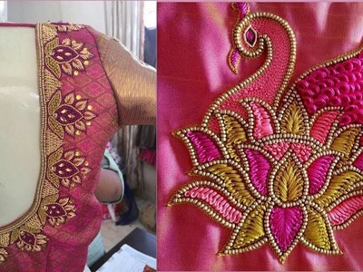 Blouse Embroidery and Maggam blouses. Aari hand work