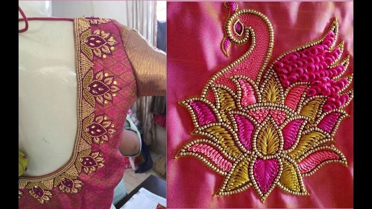 Blouse Embroidery and Maggam blouses. Aari hand work