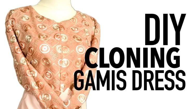 DIY CLONING GAMIS DRESS | MENJAHIT GAMIS