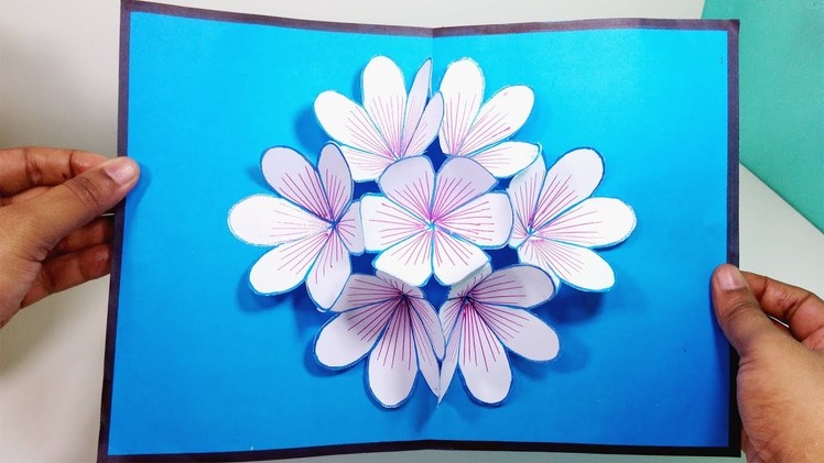 DIY flower POP UP card | Easy POP UP card tutorial | Jarine's Crafty Creation