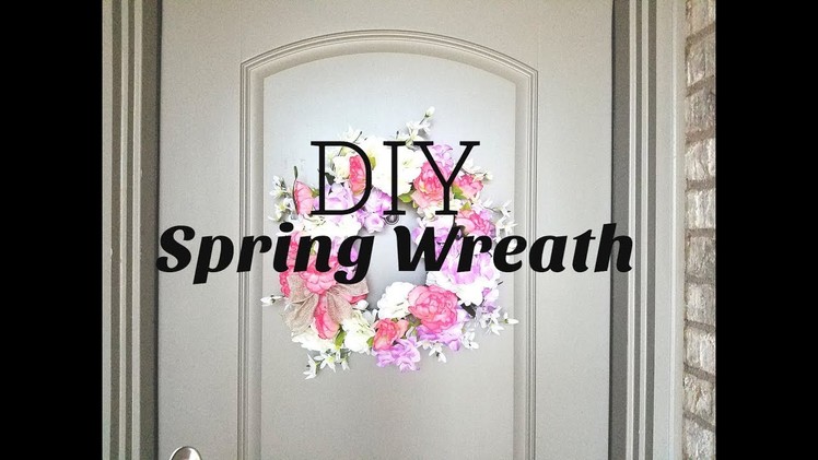 DIY Spring Wreath. CHEAP Dollar Tree Spring Decorations 2018. Melissa and More