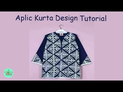 Hand Embroidery.Aplic Work Tutorial for kurta and Bedsheet.Applique Work.Rilli Work.PatchWork#104
