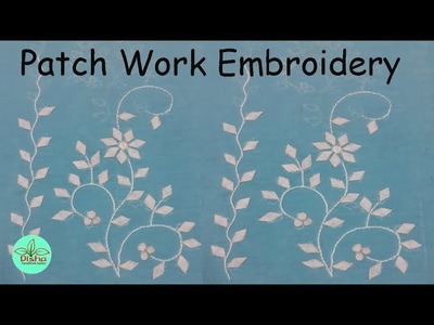 Hand Embroidery.Aplic Work Small Leaf Design Tutorial.RilliWork.Applique Work.Patchwork.Handwork#111