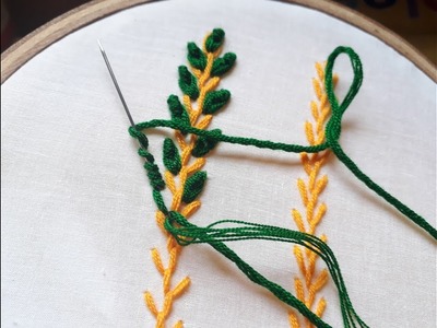 Hand Embroidery  Border Line design for beginners | Hand embroidery tutorial