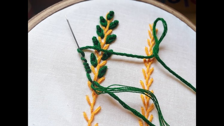 Hand Embroidery  Border Line design for beginners | Hand embroidery tutorial