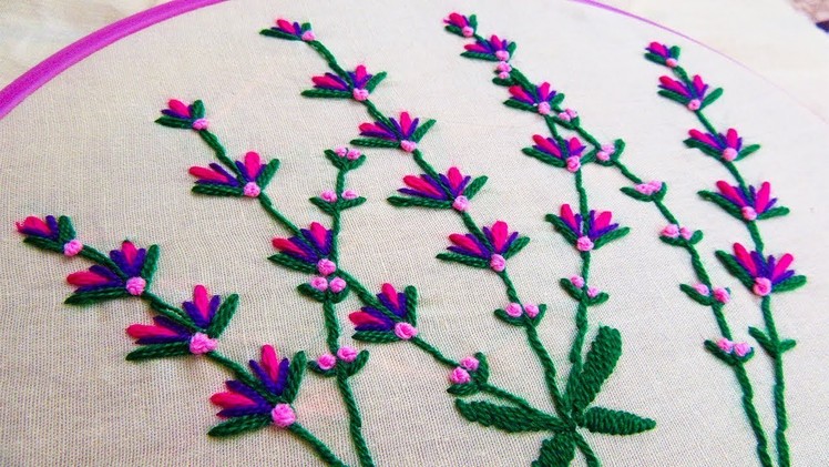 Hand Embroidery; Brazilian Embroidery; Flower Embroidery