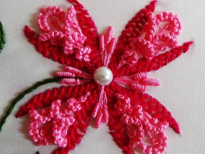 Hand Embroidery: Caston Flower Embroidery