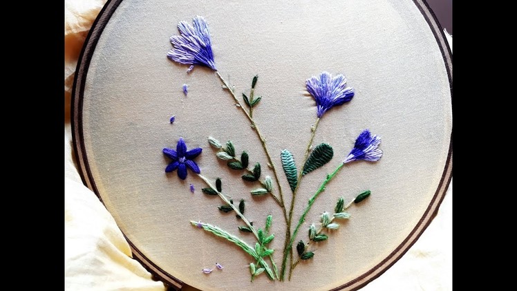 Hand embroidery designs | Flower tree design