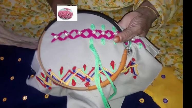 Hand Embroidery Designs - Hand stitches tutorial- Stitch for Shirts,Shari,Jama - Colours Boutique
