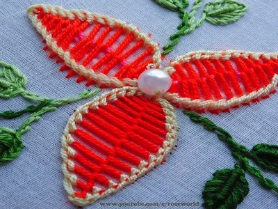 Hand Embroidery Flower Design | decorated modern hand embroidery flower design