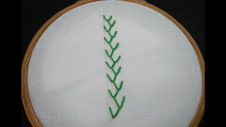 Hand Embroidery For Beginners - Feather Stitch