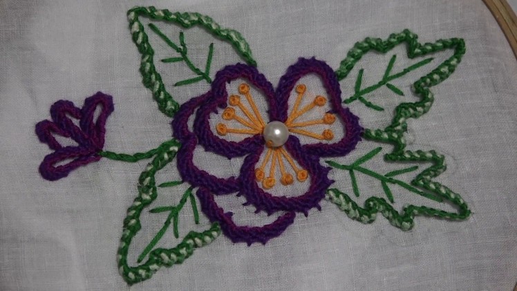 Hand Embroidery : Mediterranean Knot Stitch Embroidery