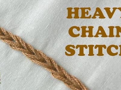 HEAVY CHAIN Stitch | Hand Embroidery #10 - 044