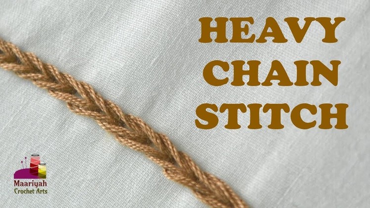 HEAVY CHAIN Stitch | Hand Embroidery #10 - 044