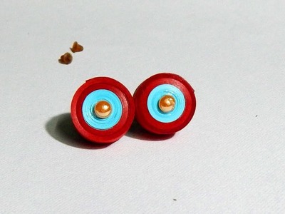 Modern Quilling Studs Earrings  Design 4