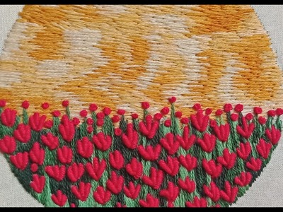 Natural Scenery Hand Embroidery II প্রাকৃতিক মনরম দৃশ্য