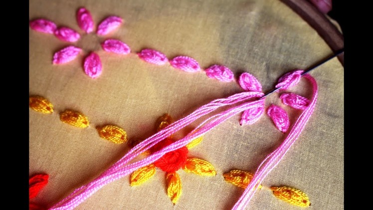 Oyster stitch | Hand embroidery designs