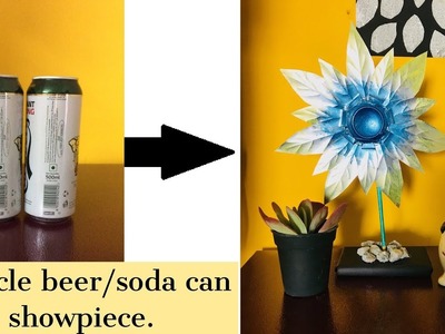 Recycle beer.soda can decor in under 10 RS || RECYCLE ART || DIY craft || Best out of soda cans.