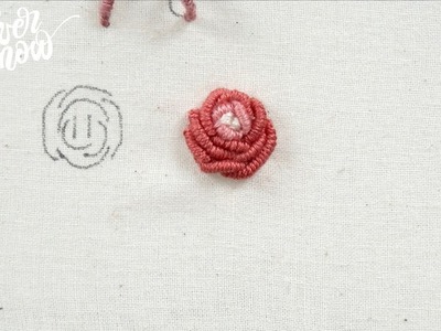 [프랑스 자수] 블리온 스티치 bullion stitch, hand embroidery stitch tutorial