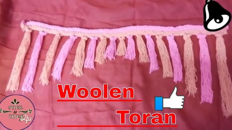 Woolen Toran New Design by Stick&Trick4u || Diy || Toran Design || Woolen Toran Pattern