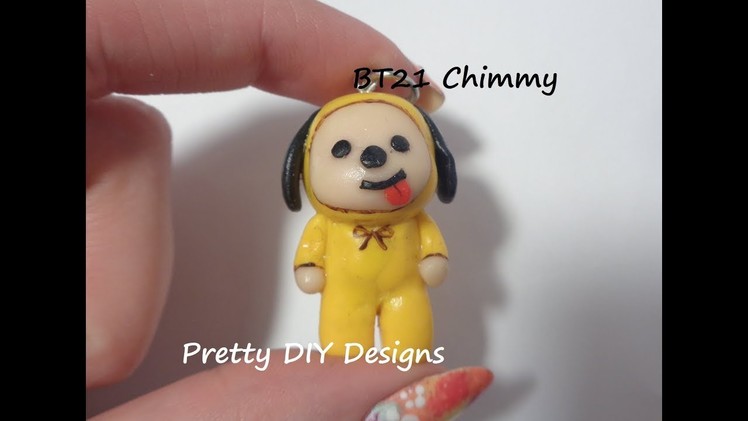 BT21 Chimmy Polymer Clay Keychain