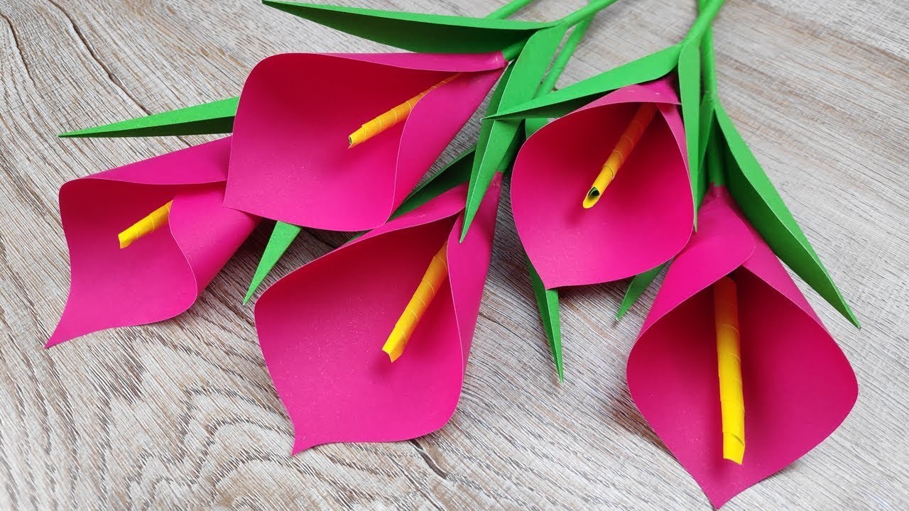 easy origami flower lily