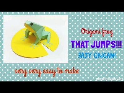 Easy Origami jumping frog | Easy Origami